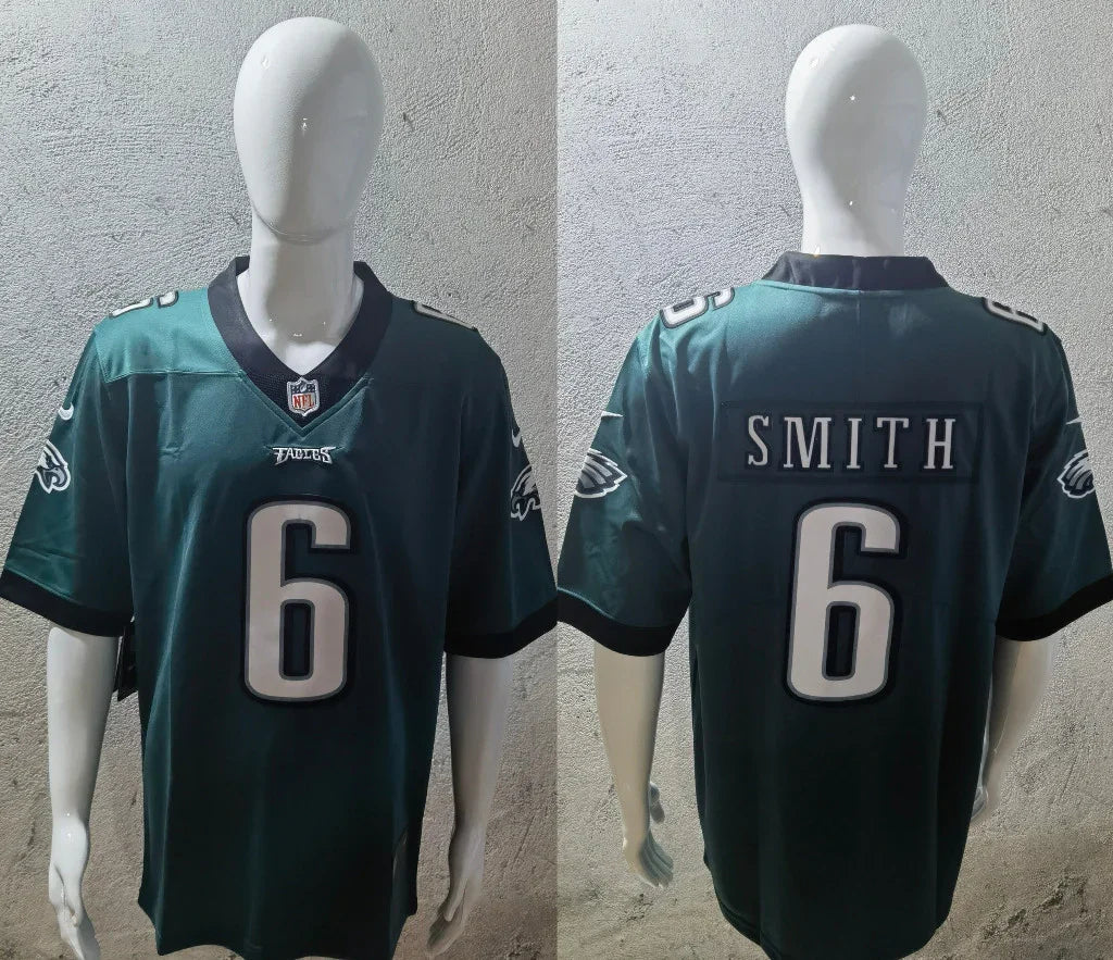 Eagles 25/26 Smith #6 Midnight Green/Black NFL Jersey