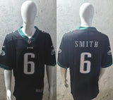 Eagles 25/26 Smith #6 Black/Midnight Green NFL Jersey