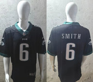 Eagles 25/26 Smith #6 Black/Midnight Green NFL Jersey