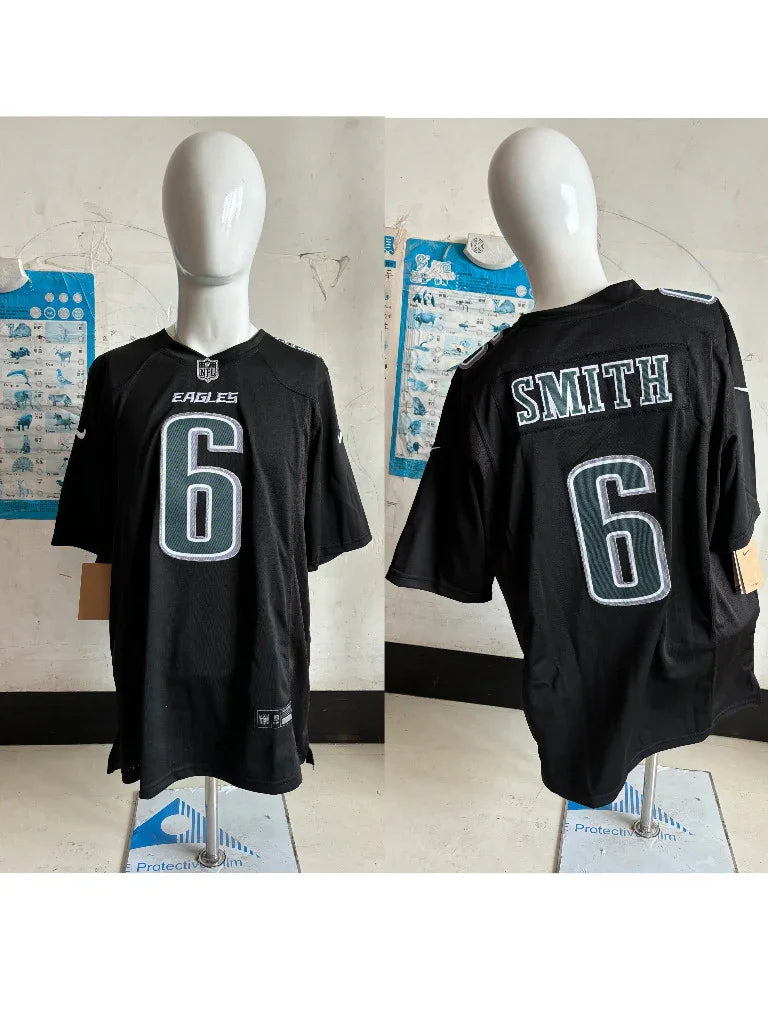 Eagles 25/26 Smith #6 Black NFL Jersey