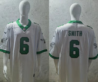 Eagles 25/26 Smith #6 White/Green NFL Jersey
