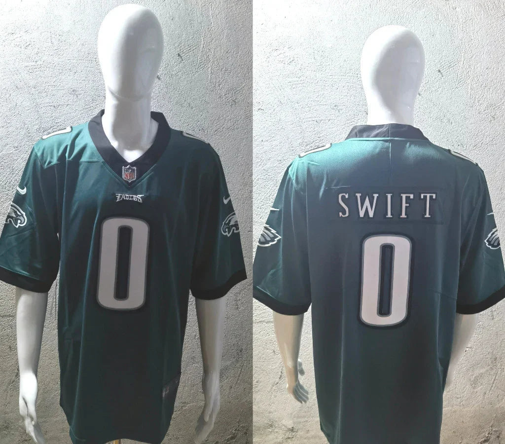 Eagles 25/26 Swift #0 Midnight Green/Black NFL Jersey