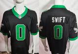 Eagles 25/26 Swift #0 Black/Green NFL Jersey