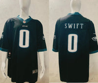 Eagles 25/26 Swift #0 Black/Midnight Green NFL Jersey