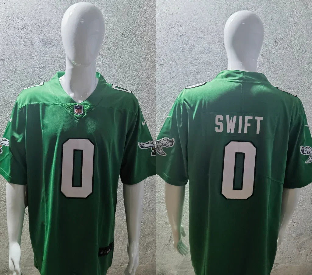 Eagles 25/26 Swift #0 Green NFL Jersey