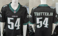 Eagles 25/26 Trotter Jr #54 Black/Midnight Green NFL Jersey