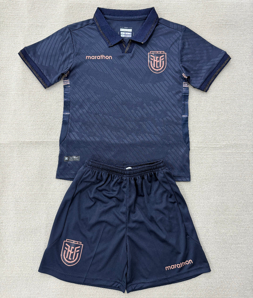 Ecuador 2026 Navy Blue Away Kids Jersey Set