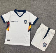 Ecuador 2026 White/Black Third Kids Jersey Set