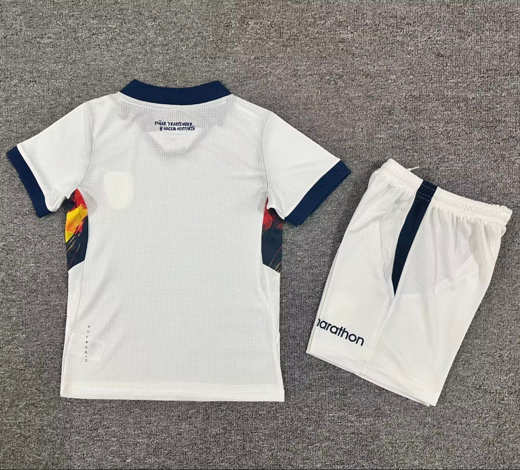 Ecuador 2026 White/Black Third Kids Jersey Set