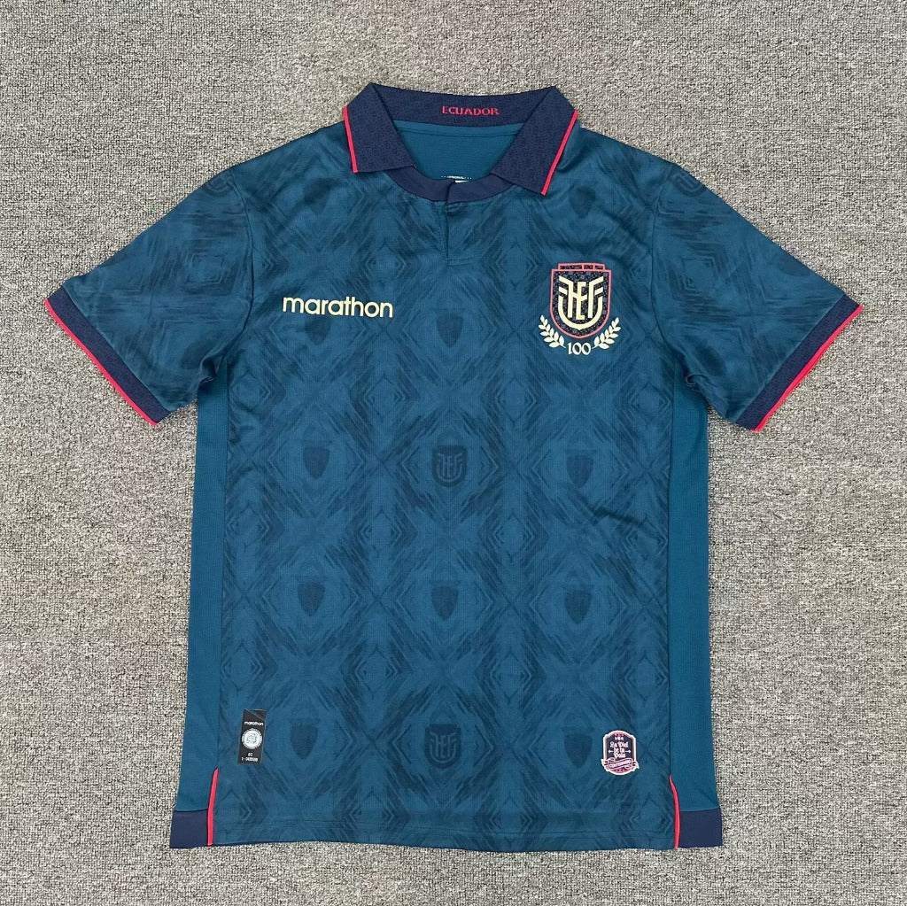 Ecuador 25/26 Blue Red Trim Away Soccer Jersey