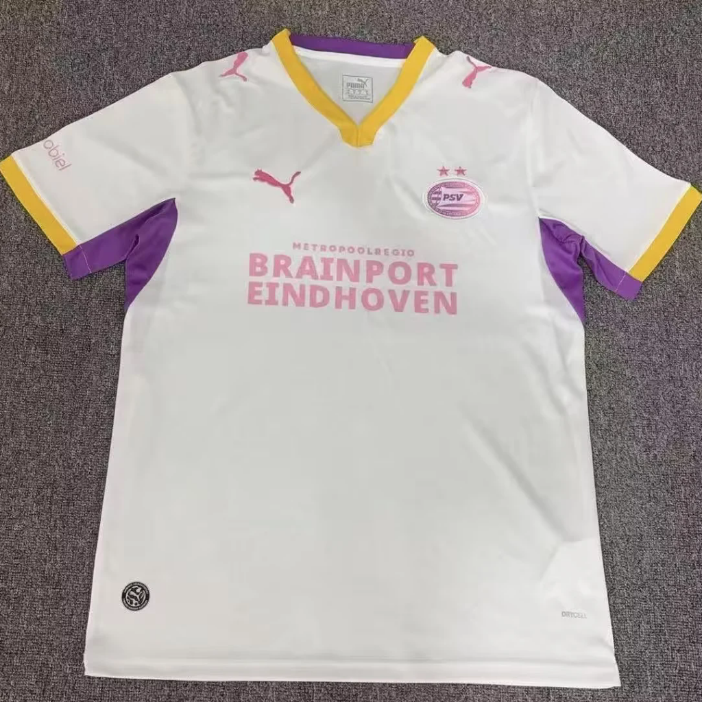 Eindhoven 26/27 White Base/Yellow/Purple Home Jersey