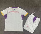 Eindhoven 26/27 White Base/Yellow/Purple Home Kids Jersey Set
