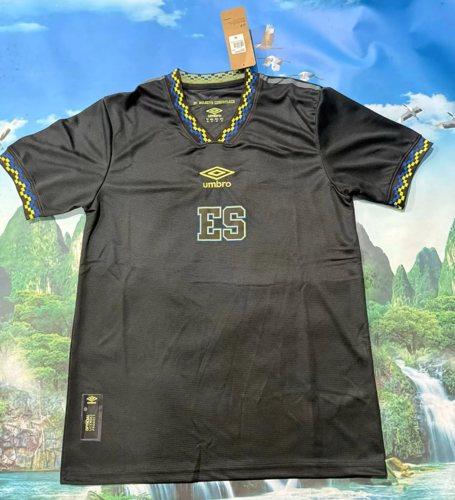 El Salvador 2026 World Cup Black/Neon Yellow Third Jersey