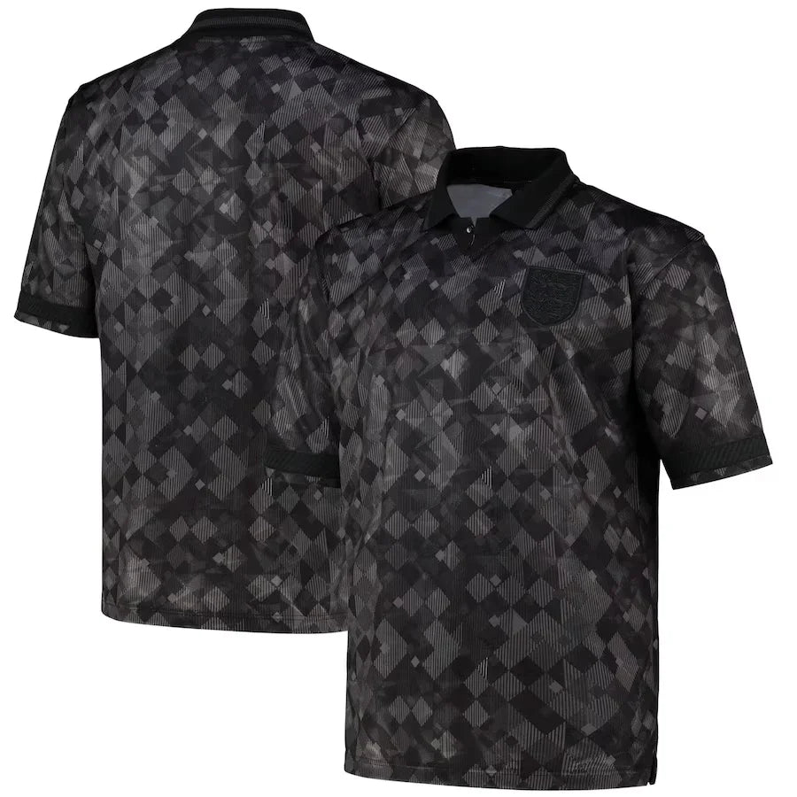 England 1990 Vintage Retro Blackout Jersey - Concept Kits