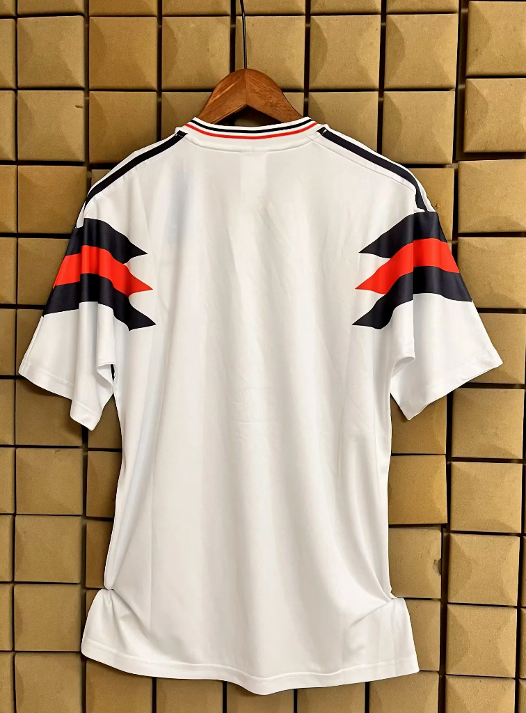 England 1990 Retro White/Red/Black Home Jersey
