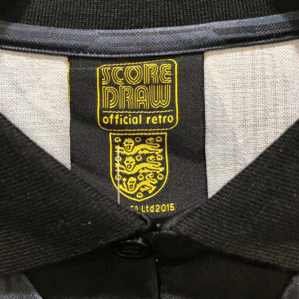 England 1990 Vintage Retro Away Unmarked Jersey - Concept Kits