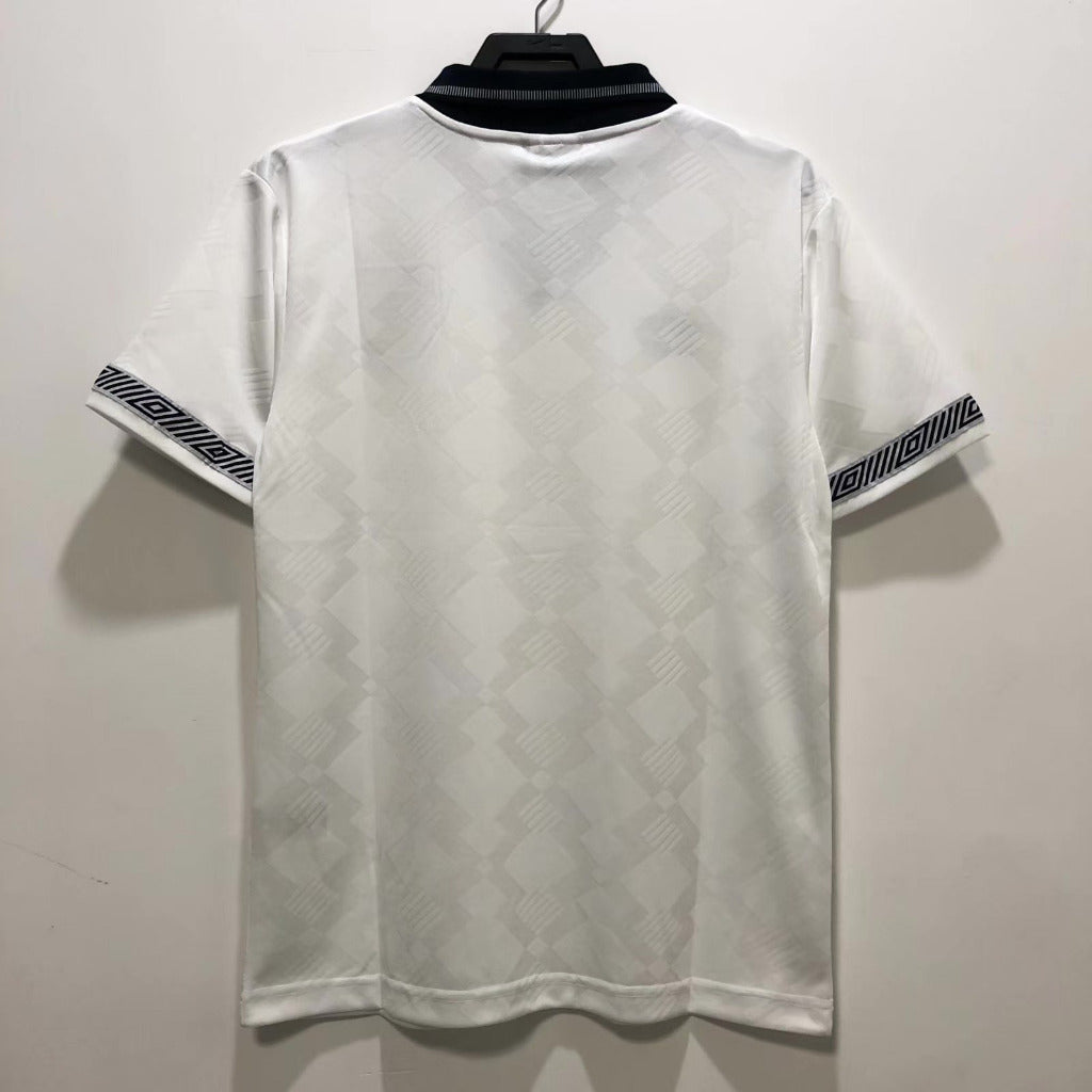 England 1990 Vintage Retro Home Jersey