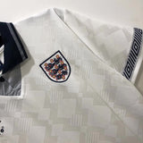 England 1990 Vintage Retro Home Jersey
