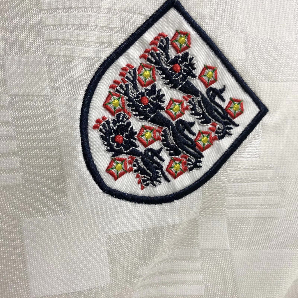England 1990 Vintage Retro Home Jersey