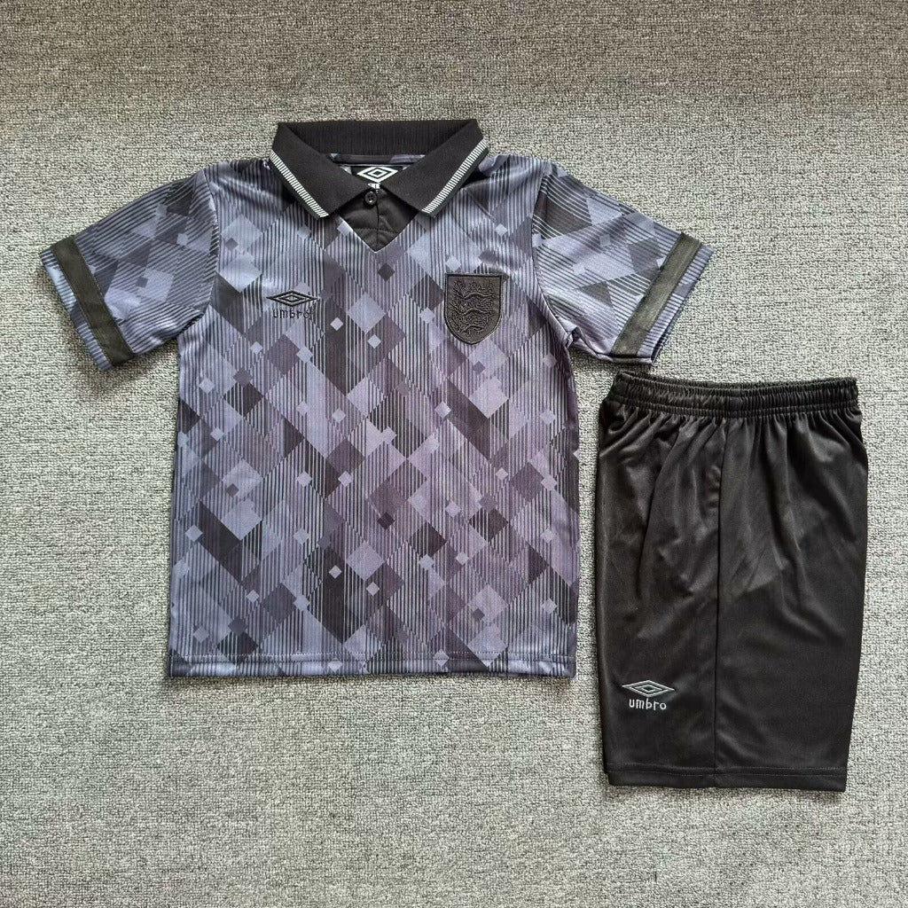 England 1990 Vintage Retro Kids Jersey Set