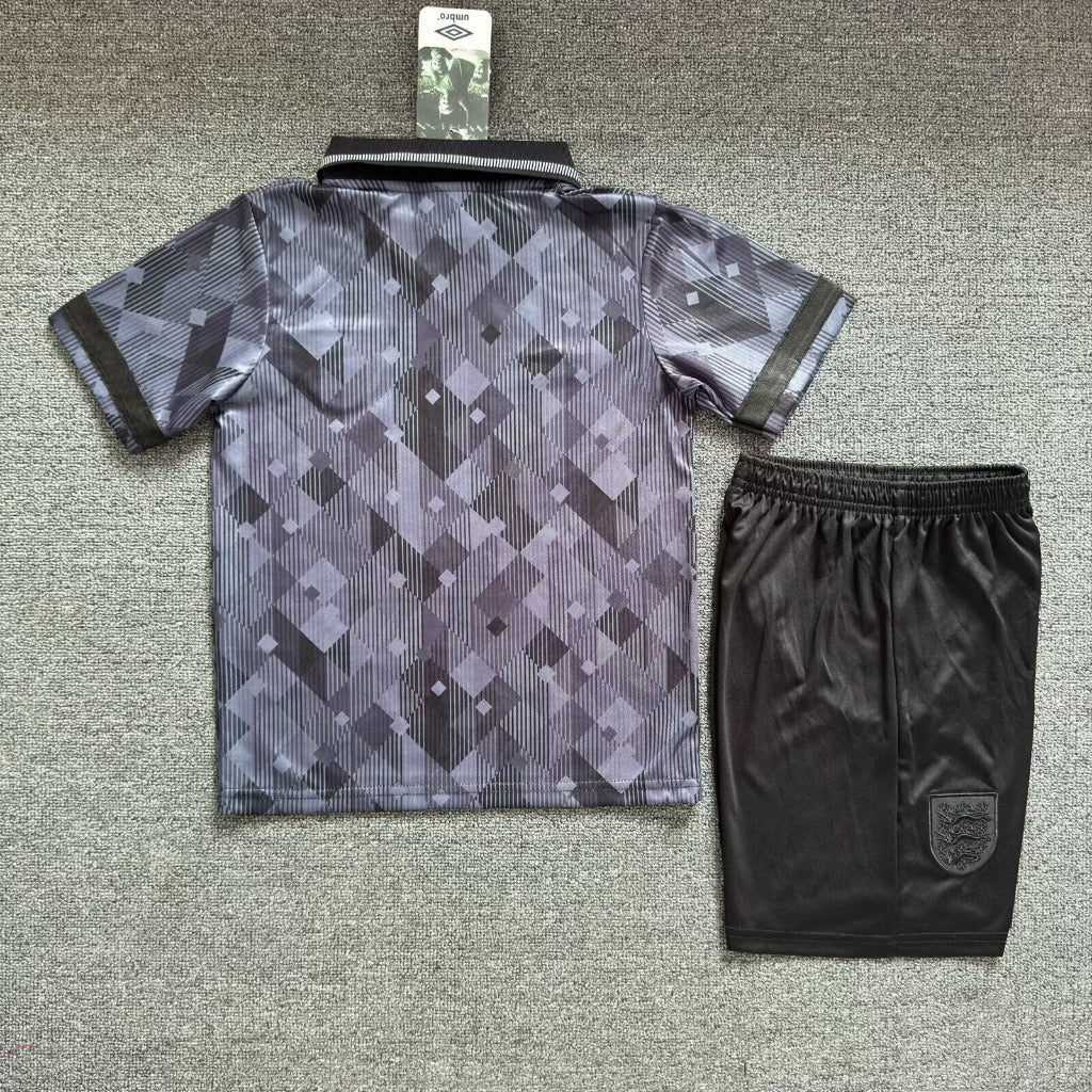 England 1990 Vintage Retro Kids Jersey Set