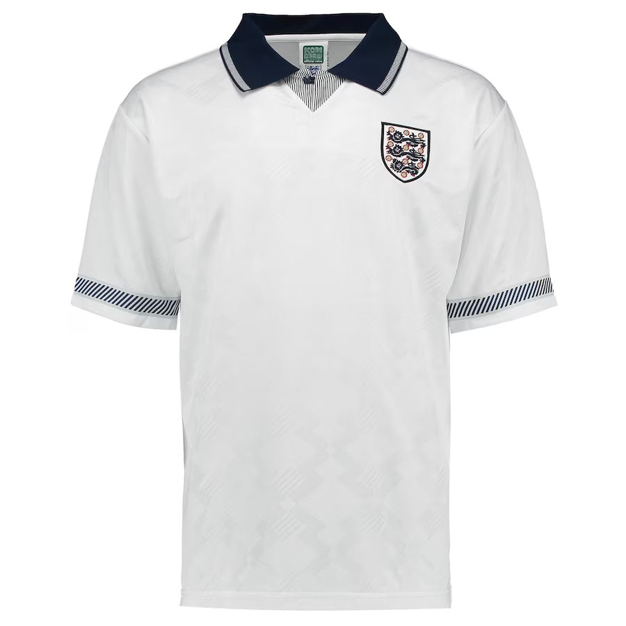 England 1990 Vintage Retro White Jersey – Concept Kits