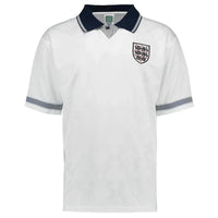 England 1990 Vintage Retro White Jersey - Concept Kits