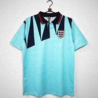 England 1992 Vintage Retro Blue Third Jersey