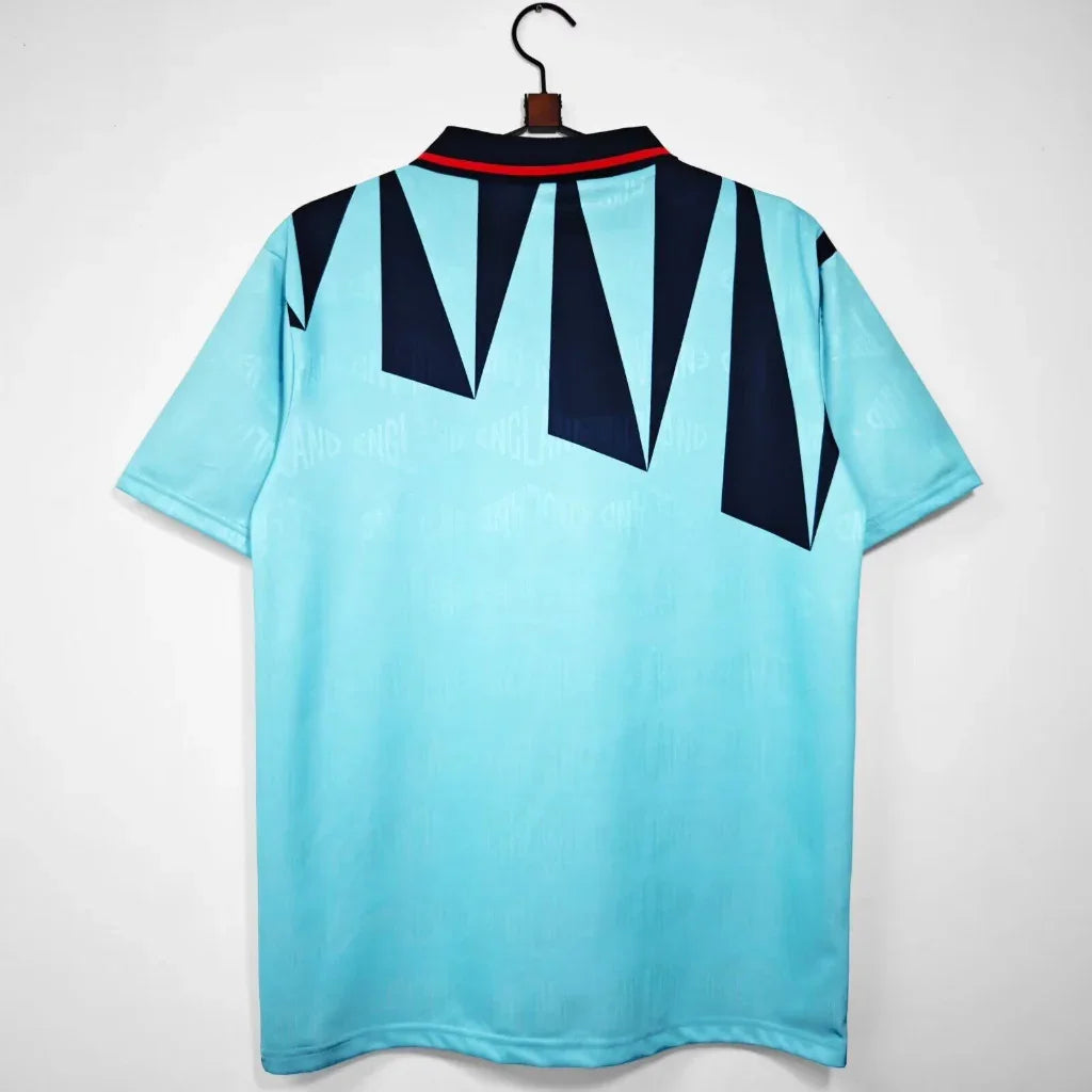 England 1992 Vintage Retro Blue Third Jersey