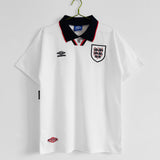 England 1993/95 Retro White/Blue Home Jersey