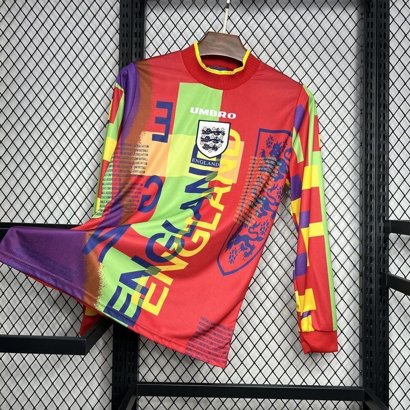 England 1995/96 Vintage Retro Goalkeeper Long Sleeve Jersey