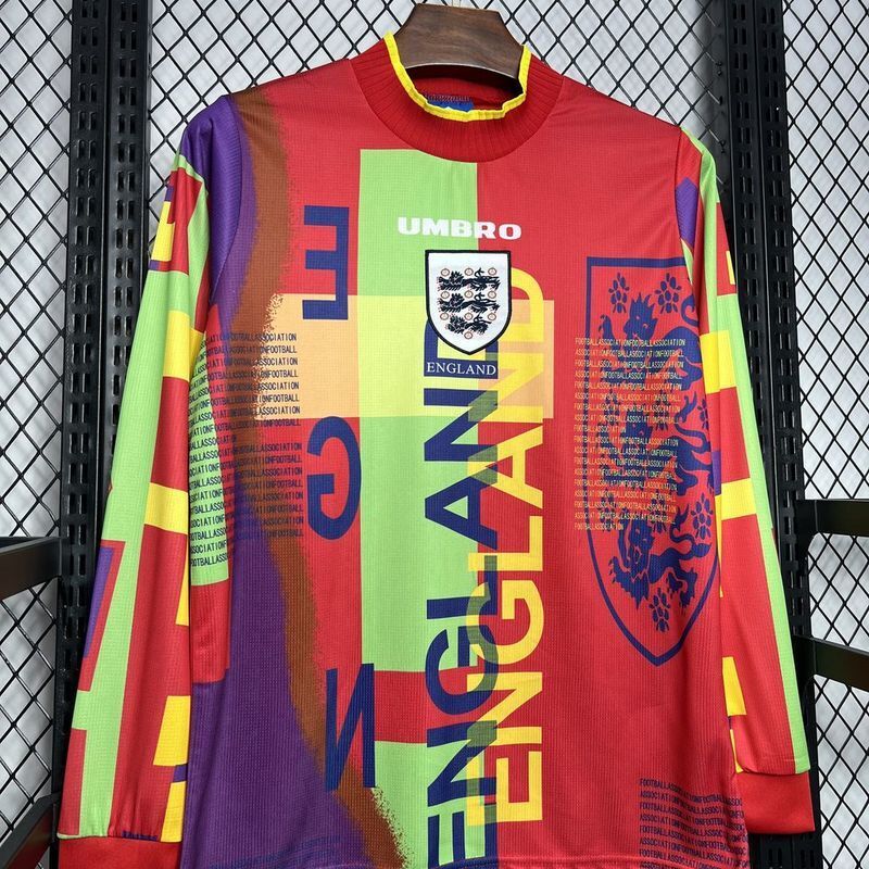 England 1995/96 Vintage Retro Goalkeeper Long Sleeve Jersey