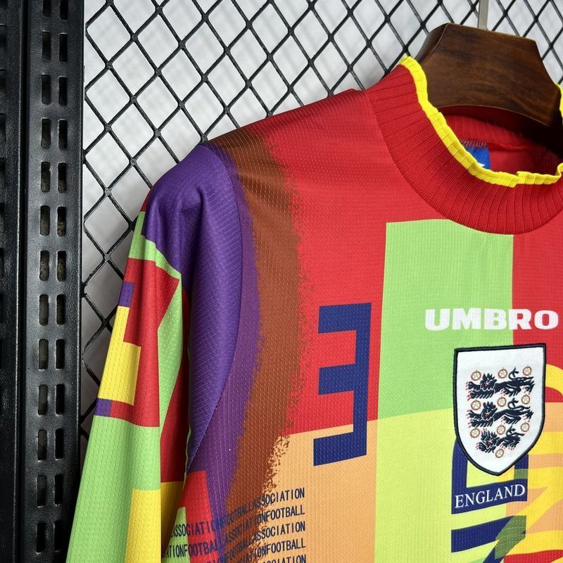 England 1995/96 Vintage Retro Goalkeeper Long Sleeve Jersey