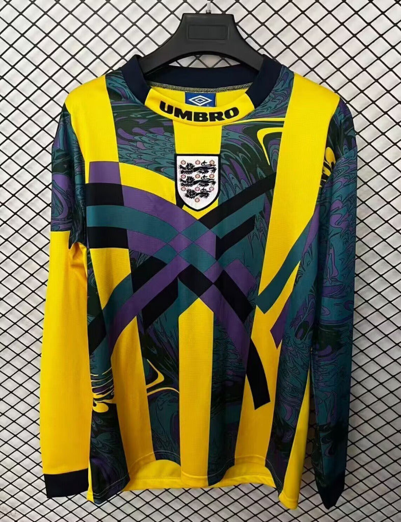 England 1995 Yellow/Black Home Goalkeeper Jersey