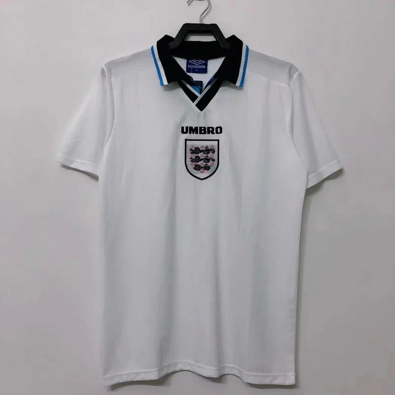 England 1996 Vintage Retro Home Jersey – Euro Classic Kit – Concept Kits