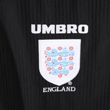 England 1998 Vintage Retro Black Alternate Away Jersey