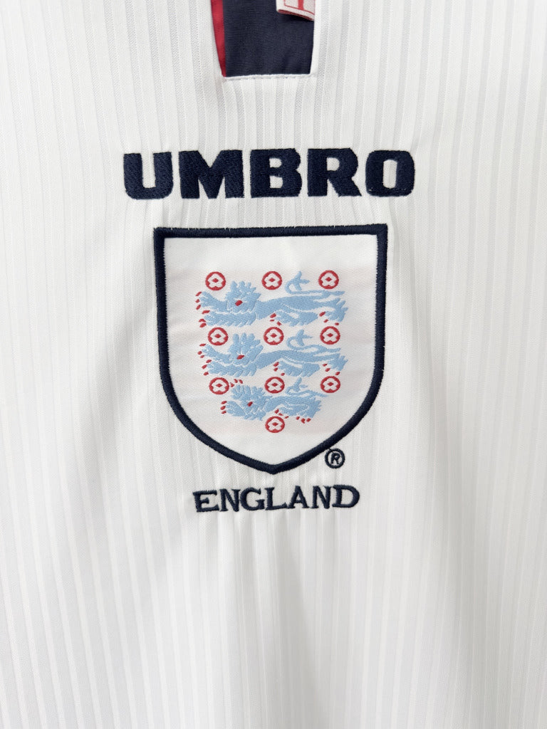 England 1998 Vintage Retro Home Jersey - Concept Kits