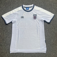 England 1999/01 Vintage Retro White Home Jersey