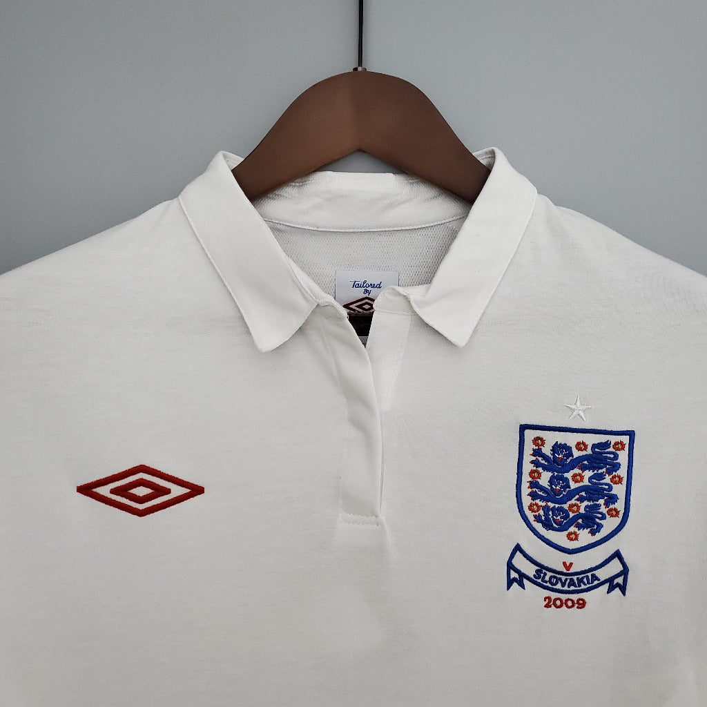 England 2010 Retro White Home Jersey