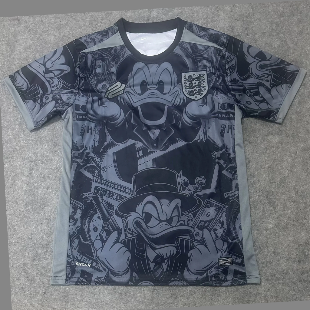 England 2026 Black/Gray Donald Duck Special Version Jersey
