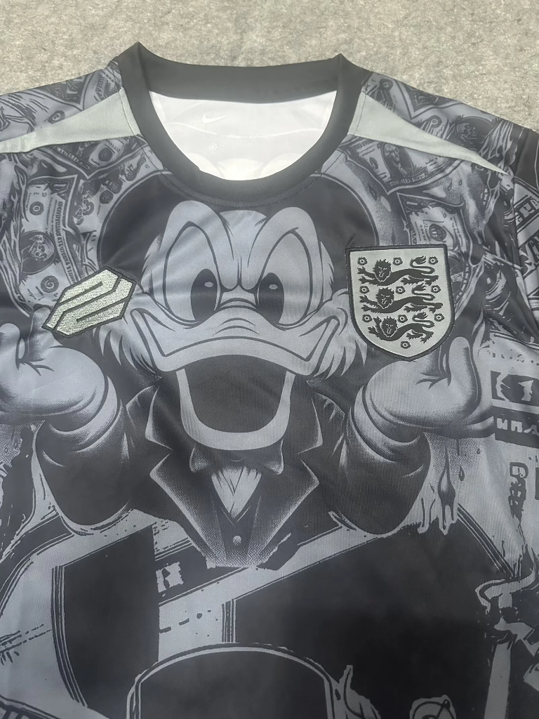 England 2026 Black/Gray Donald Duck Special Version Jersey