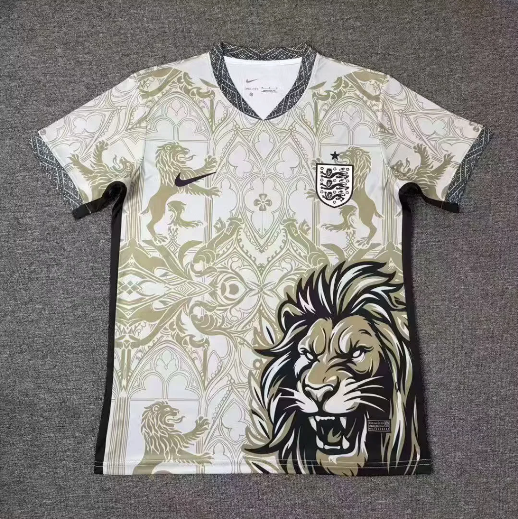 England 2026 Grey/Of-White Lion Graphic Special Version Jersey