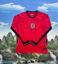 England 2026 Red/Blue World Cup Away Long Sleeve Jersey