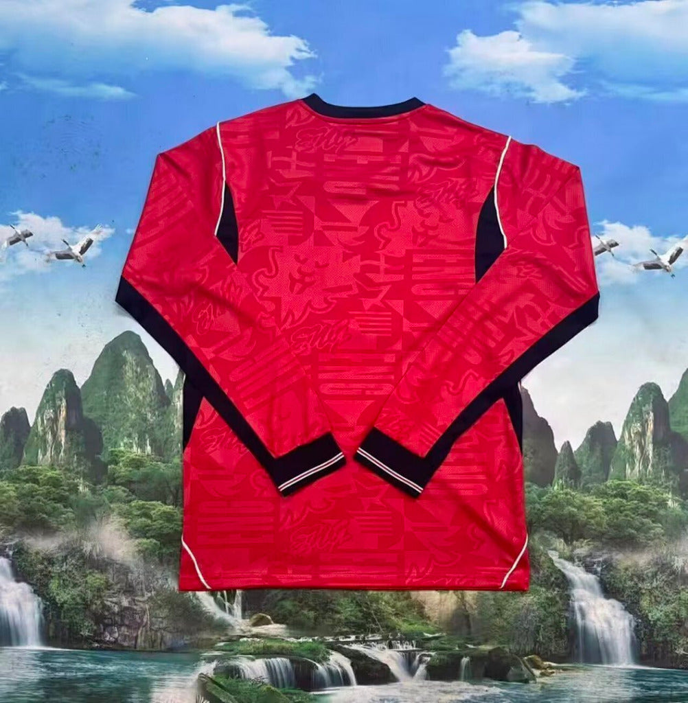 England 2026 Red/Blue World Cup Away Long Sleeve Jersey