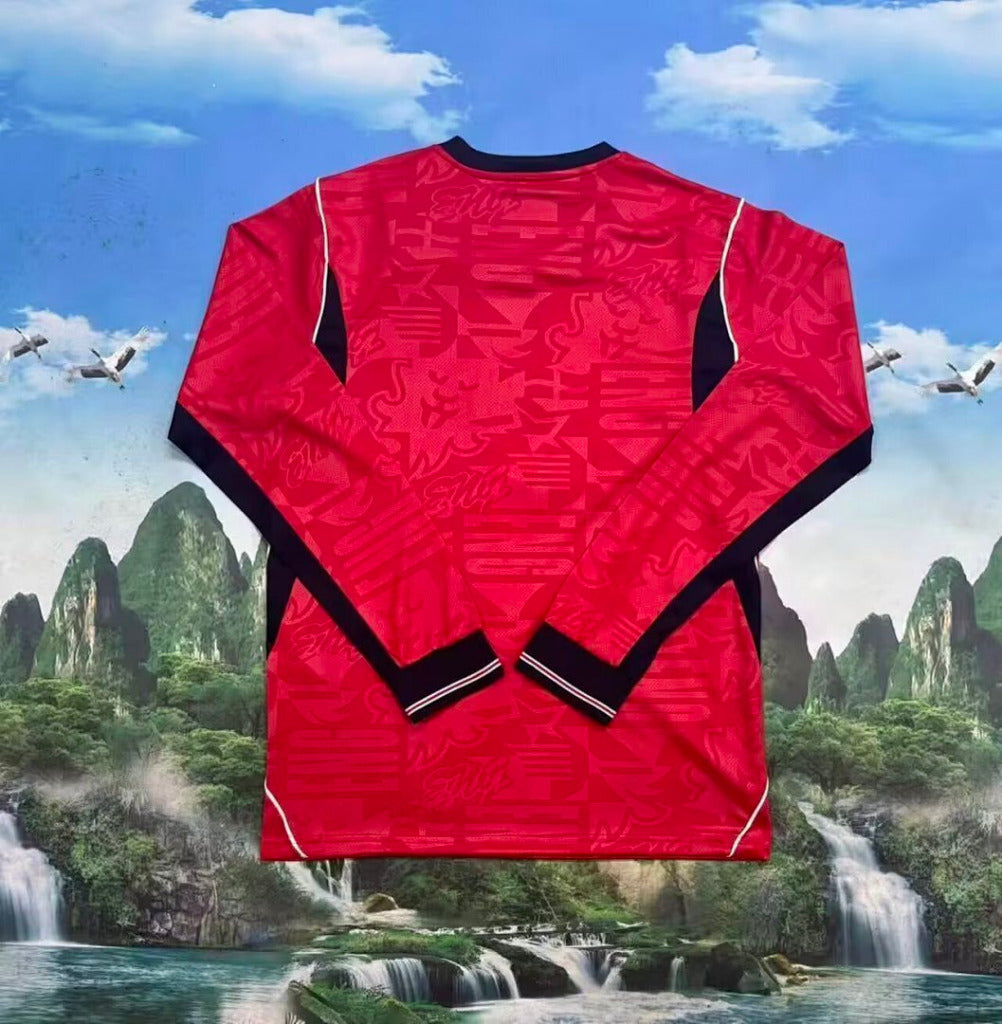 England 2026 Red/Blue World Cup Away Long Sleeve Jersey