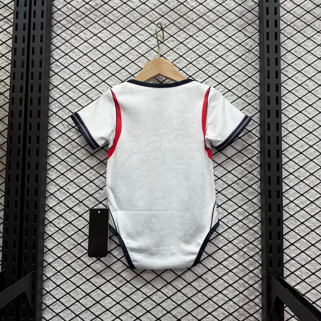 England 2026 White/Black Home Baby Bodysuit