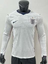 England 2026 White Home Long Sleeve Player Version Jersey