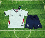 England 2026 White/Red/Navy Home Kids Jersey Set