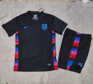 England 25/26 Black Away Kids Jersey Set