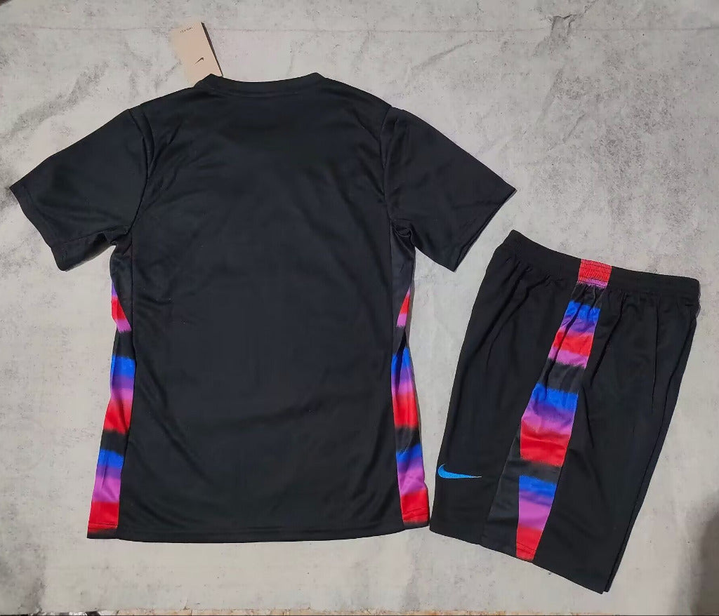 England 25/26 Black Away Kids Jersey Set